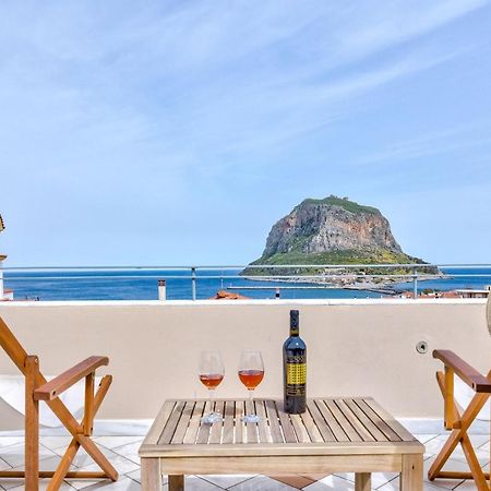 Monemvasia Modern Flat With Panoramic Sea View 外观 照片