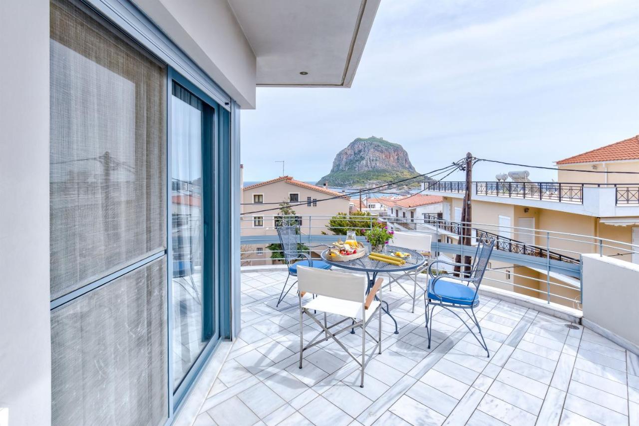 Monemvasia Modern Flat With Panoramic Sea View 外观 照片