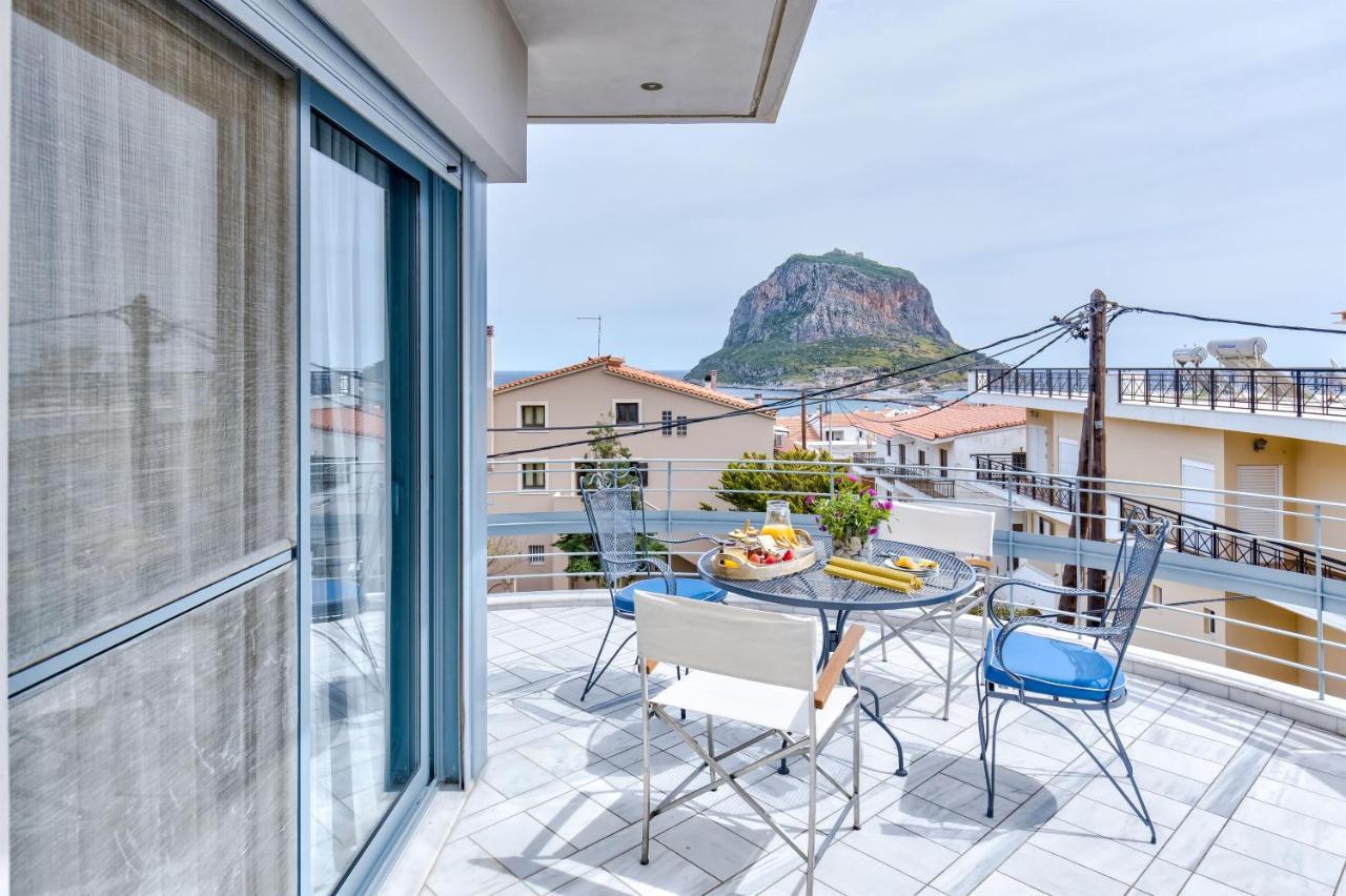 Monemvasia Modern Flat With Panoramic Sea View 外观 照片